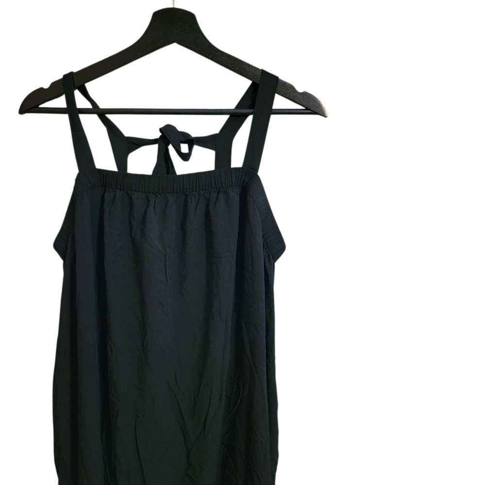 Old Navy Black Midi Swing Dress - Picture 4 of 11
